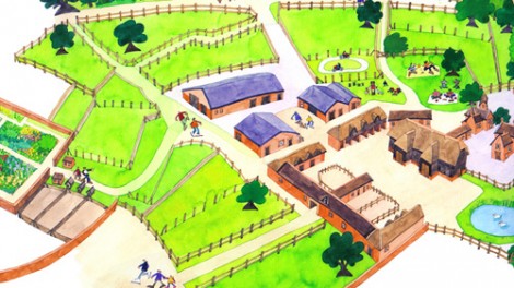 The National Trust  - Wimpole Farm layout