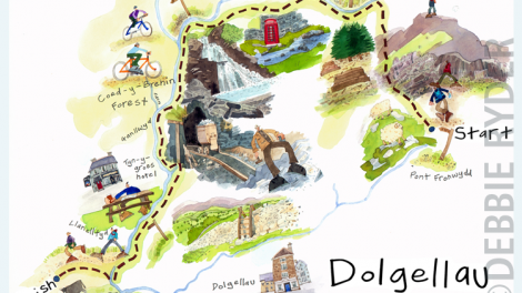 Illustrated walk for Sunday Telegraph - Dolgellau